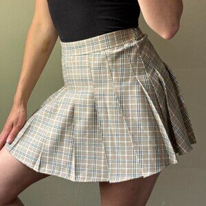 Garage Women's Tan and Cream Skirt